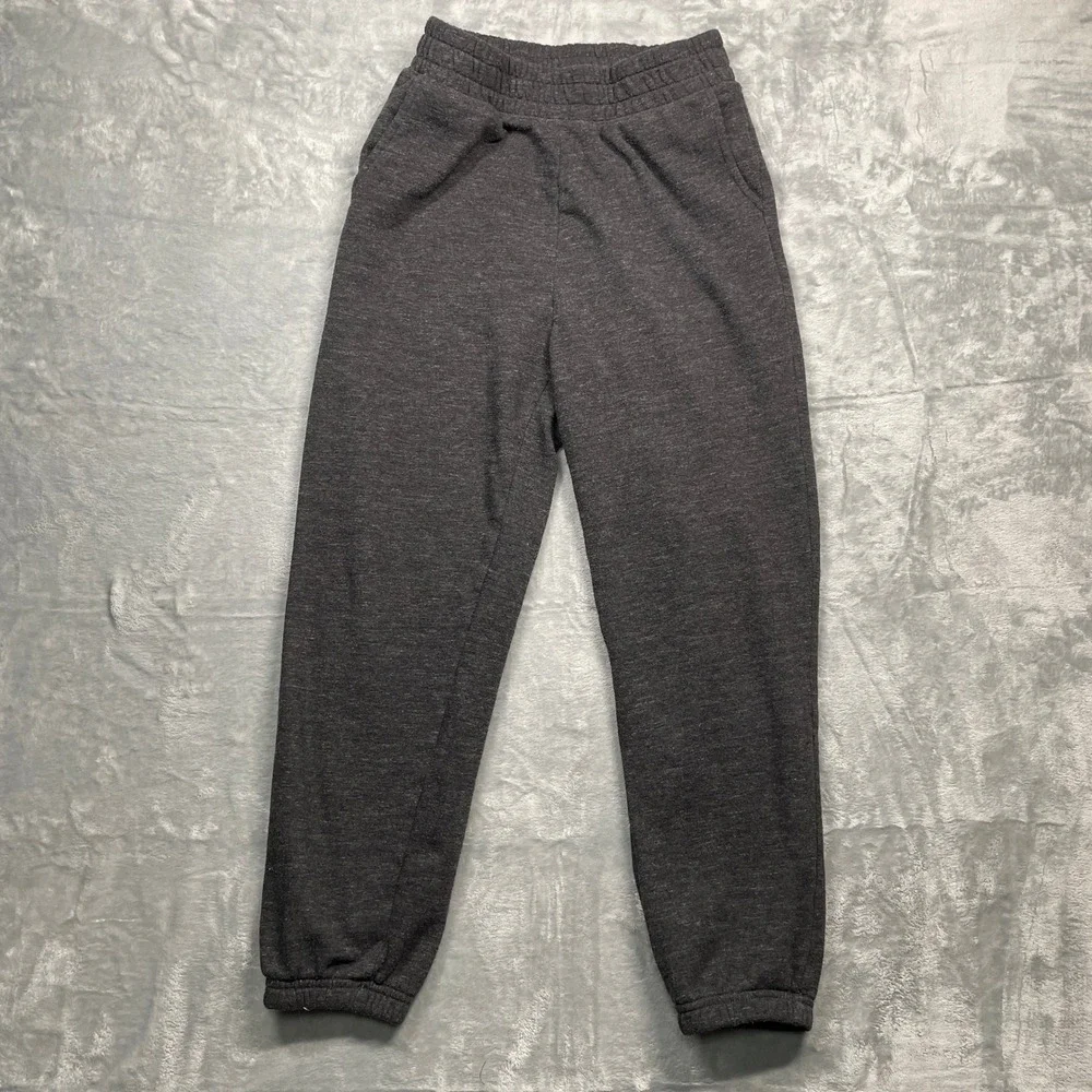 American Eagle Womens Charcoal Heather Jogger Sweatpants‎ Elastic Waist XS